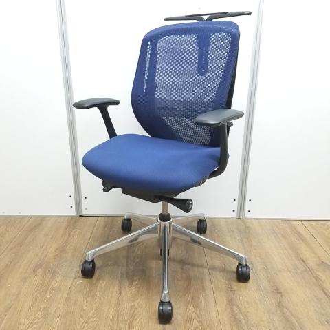 【中古】シルフィーメッシュ  オカムラ（okamura） 肘付ローバックチェア