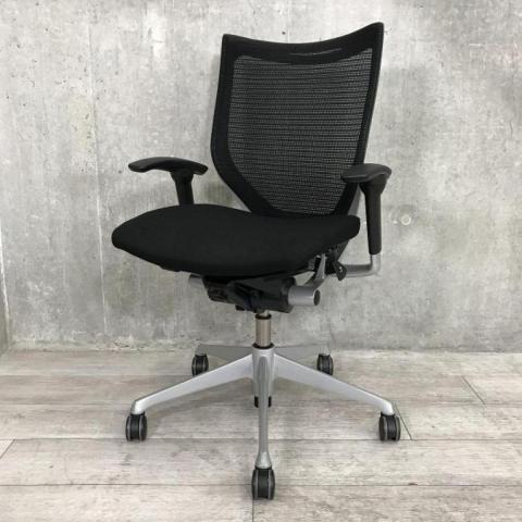 【中古】バロンチェア  オカムラ（okamura） 肘付ローバックチェア