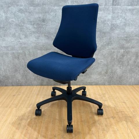 【中古】エフクロス KF-340GS-T1B2 イトーキ（ITOKI） 肘無ローバックチェア