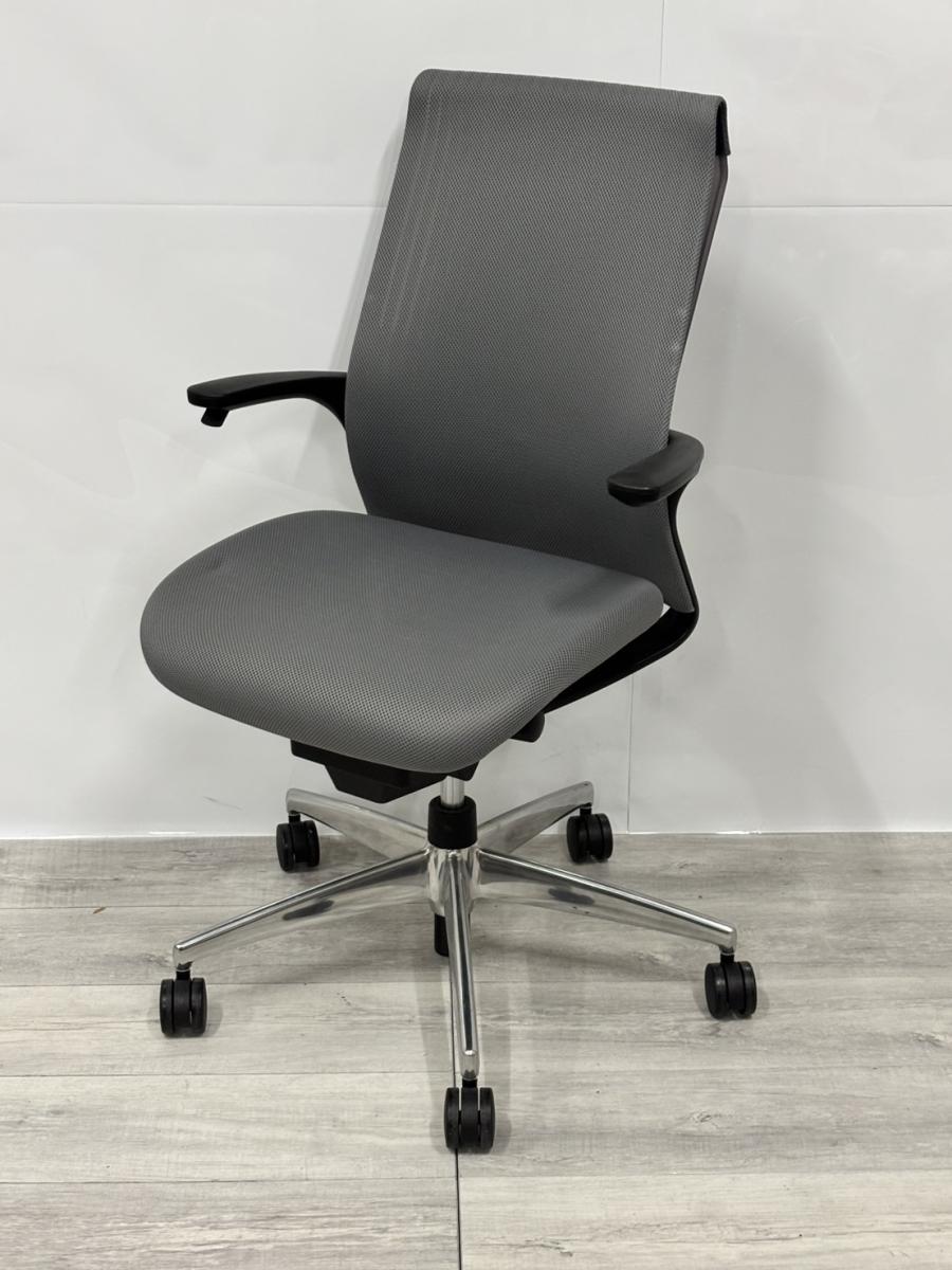 中古】M4 アルミ CRS-G2201B コクヨ/KOKUYO 肘付ハイバックチェア