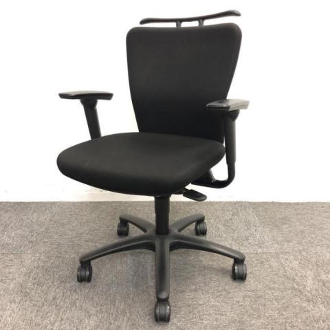 【中古】カロッツァチェア  オカムラ（okamura） 肘付ローバックチェア