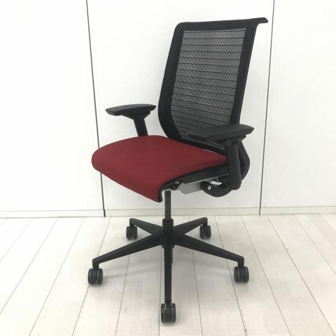 【中古】シンクチェア（旧モデル）  Steelcase（スチールケース） 肘付ハイバックチェア