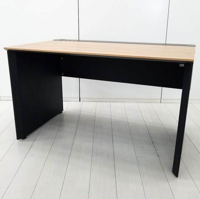 【スタイリッシュなイメージの木目デザイン!】■コクヨ ワークヴィスタシリーズ パーソナルデスク W1200×D725×H720mm ラスティックミディアム ブラックパネル脚【KOKUYO WorkVista】【ABW】