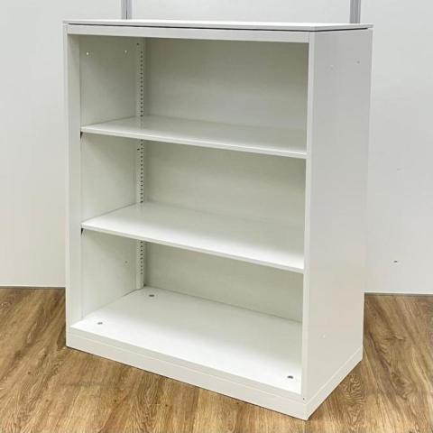 【8月5日入荷予定】オカムラ製　レクトラインシリーズ　オープンキャビネット　ナチュラル天板付き　A4×3段収納可能な書庫【愛知・名古屋・豊田・静岡・浜松】