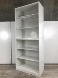 【8月5日入荷予定】オカムラ　レクトライン　オープン＋オープンの上下書庫セット　清潔感のあるホワイト　中身が一目瞭然で使いやすい　A4×6段分の大容量【愛知・名古屋・豊田・静岡・浜松】