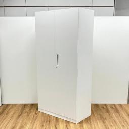 【8月5日入荷予定】コクヨ　エディア　両開き書庫　ホワイト　鍵付き　シリンダー錠　A4ファイル5段分収納　高さ1,800mm程で搬入も安心のサイズ【愛知・名古屋・豊田・静岡・浜松】