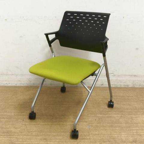 【中古】ピエガ（PIEGA）チェア CK-720E6GXQ4-W コクヨ（KOKUYO） ネスティングチェア