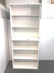 【状態考慮品】【6セット限定】【引違書庫のリペアオープン書庫】コクヨ/エディア/ホワイト/オープン書庫 【2608】【A01070653】