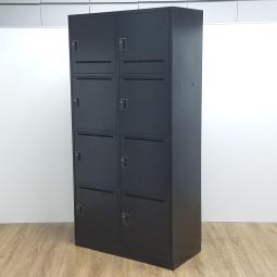 (T8)【商品入替のため、残り1台限り】【訳あり品：側面など目立つキズあり】井上金庫　ブラック　W900xD450xH1820サイズ　投函口付　シリンダー　安心の鍵管理×省スペース設計！　8人分をスマート収納！！　8人用パーソナルロッカー！！※保障対象外品になります。