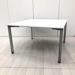 【608318】【使い方は自由自在！】■ コクヨ（KOKUYO）製　ワークソート（WORKSORT）シリーズ　ワークテーブル　W1200mm　■配線ボックス付 　■ホワイト　オフィスバスターズ　水戸サテライト　大子町　北茨城市　高萩市　日立市　常陸太田市　常陸大宮市　那珂市　東海村　ひたちなか市　城里町 水戸市　笠間市　茨城町　大洗町　小美玉市