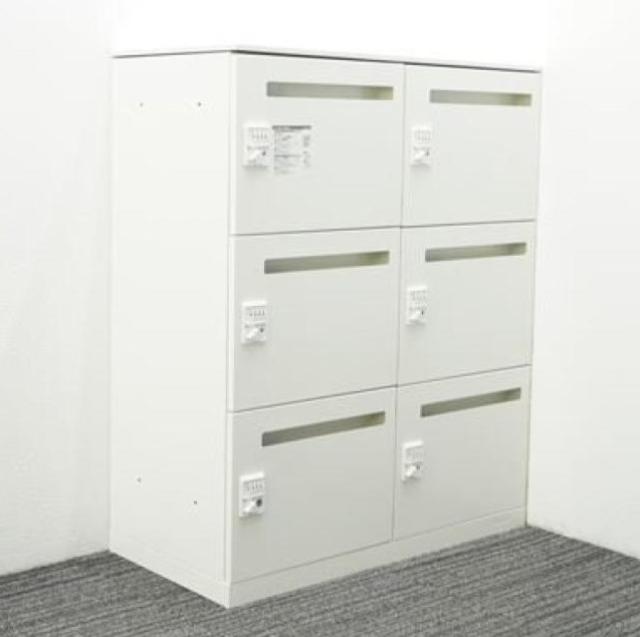 【中古】ピクスライン 4Z32CR-ZA75 オカムラ（okamura） 6人用パーソナルロッカー