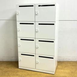 【在庫入替セール】コクヨ　iNON　8人用メールロッカー　ダイヤル錠　ホワイト　庫内仕切りBタイプ　珍しいサイズが入荷です　※非常解除キーは別途費用で作成可能【愛知・名古屋・豊田・静岡・浜松】