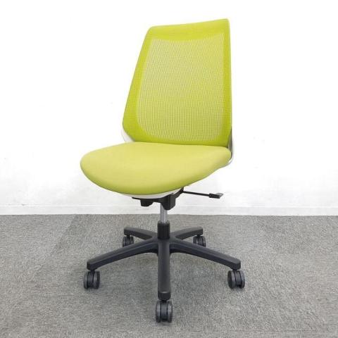 【理想的な作業姿勢をキープできるオフィスチェア! オフィスに大人気のブラックカラーで通気性も良い背もたれメッシュ!】■イトーキ(ITOKI) ノナ(nona)チェア 肘無 背面メッシュ ■ローバック ■ライトグリーン ≪リクルーティング・採用強化≫≪モチベーションUP・やる気向上≫≪ウェルビーイング≫