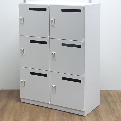 【中古】HSパーソナル  ウチダ（UCHIDA) 6人用パーソナルロッカー
