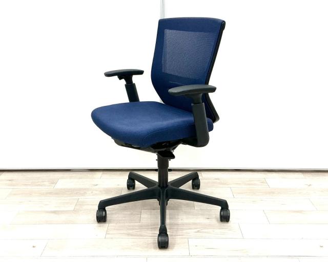 【中古】エスクードメッシュ C441ZS FHB4 オカムラ（okamura） 肘付ローバックチェア