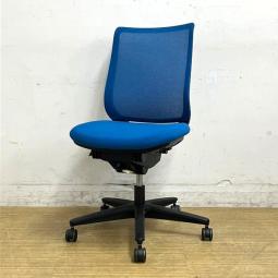 【在庫入替セール】【4脚入荷】【働き方や作業姿勢の変化を踏まえた機能へと進化した信頼のベストセラー】コクヨ製 ミトラシリーズ ターコイズ×ブラックフレーム 肘無しモデル スタンダードバック(メッシュ)(K8)