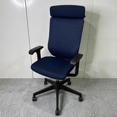 【中古】エピオスチェア KE-457GBET1B2B2 イトーキ（ITOKI） 肘付ハイバックチェア