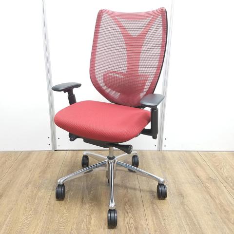 【中古】サブリナ  オカムラ（okamura） 肘付ハイバックチェア