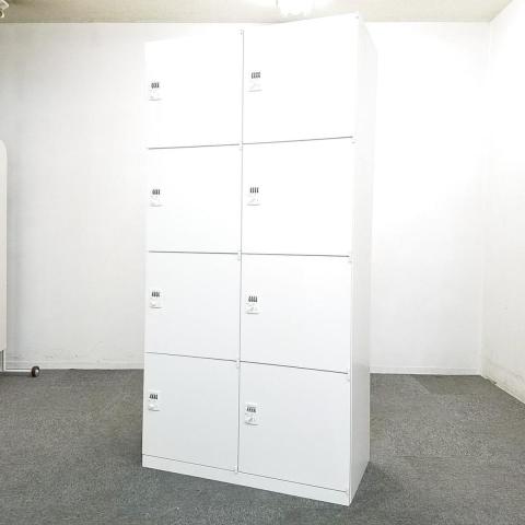 【中古】レクトラインロッカー  オカムラ（okamura） 8人用パーソナルロッカー