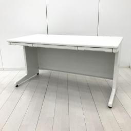 【幅広いワークスペースで作業効率アップ!スタンダードなデザインで使いやすい!】■プラス(PLUS)製 LA Deskシリーズ 平机 ■引き出し付き W1400×D700㎜ ■ホワイト(T8)