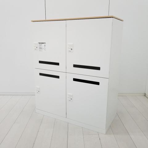 【中古】レクトラインロッカー 4Z7HRY ZA75 オカムラ（okamura） 4人用パーソナルロッカー