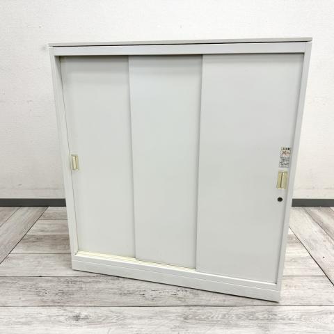 【中古】レクトライン 4B452Y ZA75 オカムラ（okamura） ローキャビネット／引き違い