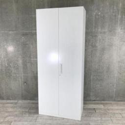 【1台入荷】【両開きキャビネットの定番！ホワイトカラーの1本ものタイプ！人気ダントツの６段両開き書庫！】■コクヨ(KOKUYO)製　エディア(EDIA)シリーズ　両開き　ハイキャビネット　■ホワイト　■シリンダー錠　【弊社使用欄：A01086092】