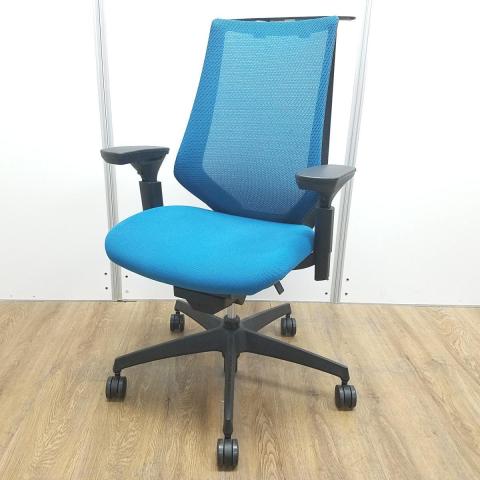 【中古】デュオラ メッシュ  コクヨ（KOKUYO） 肘付ハイバックチェア