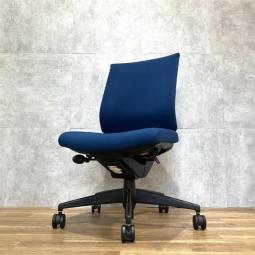 【西】コクヨ製(KOKUYO) ウィザード3 プルシアンブルー 肘無【福岡オフィス家具】【福岡中古家具】【中古事務什器】【中古チェア】【中古椅子】