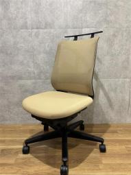 【西】コクヨ　ミトラ　ベージュ　肘無し　コートハンガー付　【福岡西店】【福岡】【九州】【オフィス家具】【オフィス中古家具】【中古家具】【在宅ワーク用】【リモートワーク用】