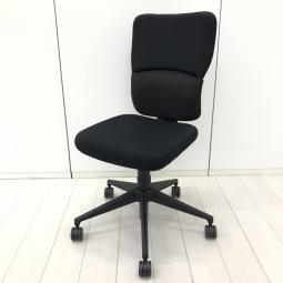 【西】スチールケース(Steelcase)製　レッツビー(LetsB)チェア　肘無　ハイバック　ブラック