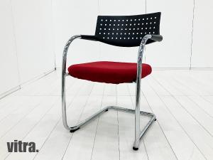 vitra/ヴィトラ　ビザビ スタッキングチェア　レッドｘブラック　アントニオチッテリオ
