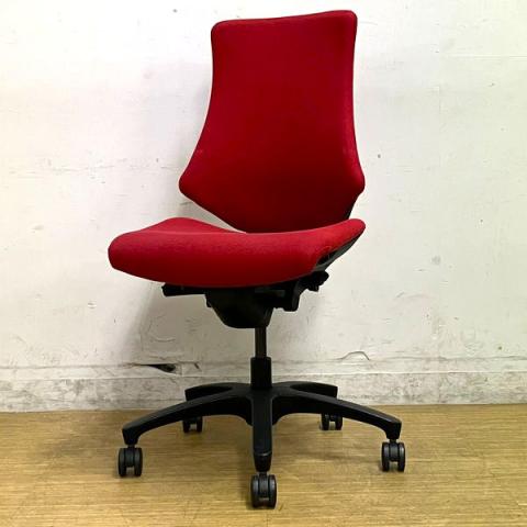 【中古】エフクロス KF-330GS-T1M4 イトーキ（ITOKI） 肘無ハイバックチェア