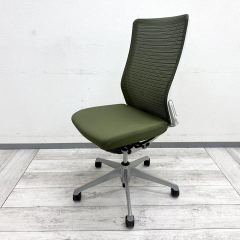 【中古】コーラルチェア  オカムラ（okamura） 肘無ハイバックチェア