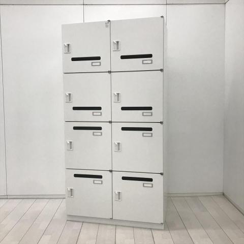 【中古】シンラインロッカー HCN-189HER1-W9 イトーキ（ITOKI） 8人用パーソナルロッカー