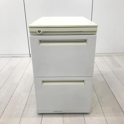 【国産メーカー品がお買い得!】■ウチダ フィードシリーズ 3段ワゴン H650mm ホワイト シリンダー錠 ■フリーアドレスにフィット!人気のハイワゴン! ※日焼けがあるためお安く!【UCHIDA FEED】A01091191