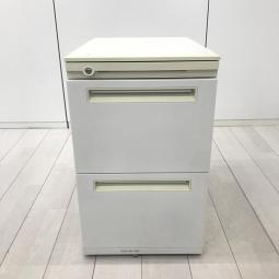 【国産メーカー品がお買い得！】■ウチダ　フィードシリーズ　3段ワゴン　H650mm　ホワイト　シリンダー錠　■フリーアドレスにフィット！人気のハイワゴン！　※日焼けがあるためお安く！【UCHIDA　FEED】A01091191