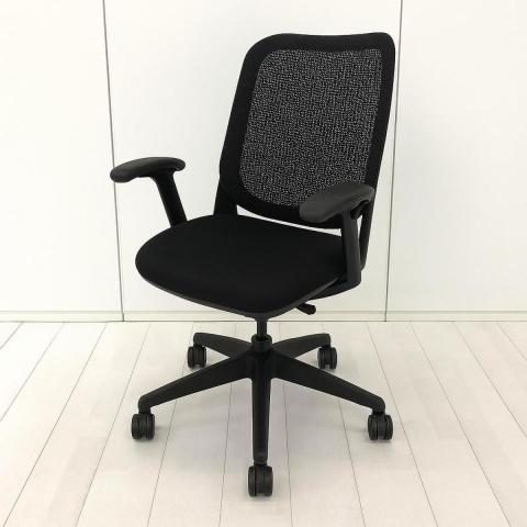【中古】ライド 3565F ライオン 肘付ハイバックチェア