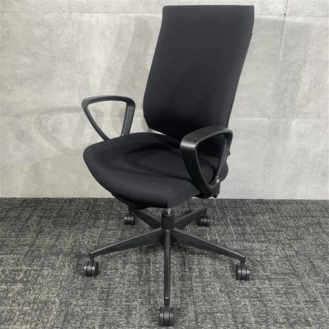 【中古】ウィザード4  コクヨ（KOKUYO） 肘付ハイバックチェア