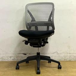 【在庫入替セール】イナバ　イエラチェア　ローバック　樹脂メッシュ　肘無しモデル　背：グレー　座：ブラック　フレーム：ブラック【愛知・名古屋・豊田・静岡・浜松】