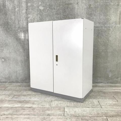 【中古】シンライン HTM-109HSS-WE イトーキ（ITOKI） ローキャビネット／両開き