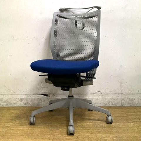 【中古】ヴィスコンテチェア CW24BA　FEA4 オカムラ（okamura） 肘無ローバックチェア