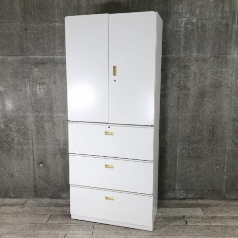 【中古】シンライン  イトーキ（ITOKI） ハイキャビネット／両開き＋3段ラテラル
