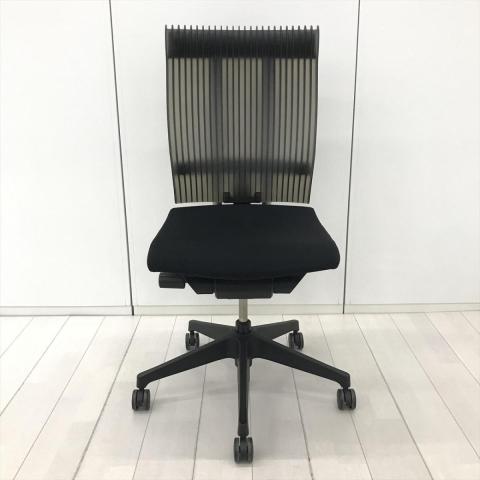 【中古】スピーナチェア（エラストマー） KE-750GP-T1T1SG イトーキ（ITOKI） 肘無ハイバックチェア