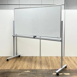 【西】～大型1800mmで効率UP。移動自在の脚付きホワイトボード～【オカムラ】【ホワイトボード脚付】【ホワイト】【チェア】【椅子】【イス】【事務椅子】【デスク】【机】【書庫】【書棚】【棚】【ラック】【収納】【格安】【安い】