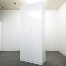 【大容量！オフィス書類をたっぷり6段収納できます！】■ウチダ　両開き書庫　W900×D450×H2150mm　ホワイト　ハイキャビネット【UCHIDA　HS】