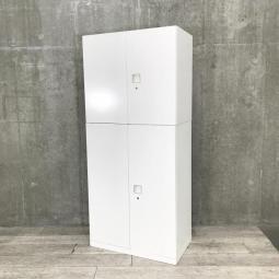 【上下書庫セット　両開き　3段ラテラル】ホワイトカラーのオカムラ製大人気シリーズの入荷です！　【書類収納/個人情報の管理に！】【AD】