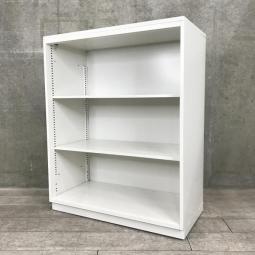 【オフィスの書類をスッキリ整理!視認性に優れたオープン書庫!】■イトーキ(ITOKI)製 シンライン(ThinLine)シリーズ オープン書庫 ローキャビネット H1120㎜ ■ホワイト ■天板付き