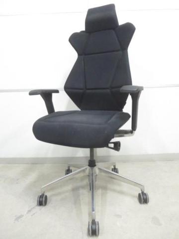【中古】フリップフラップ アルミ KF-827GCH-ZT T1 イトーキ（ITOKI） 肘付ハイバックチェア