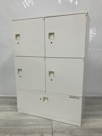 【中古】レクトラインロッカー 4B285X ZA75 , 4BH2ZZ ZA75 オカムラ（okamura） 4人用更衣ロッカー